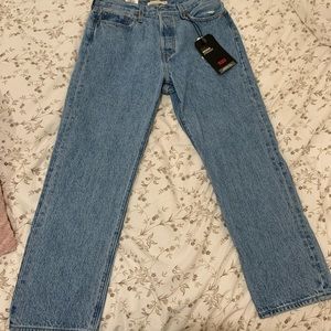 Levi Wedgie Straight High-Rise Jeans